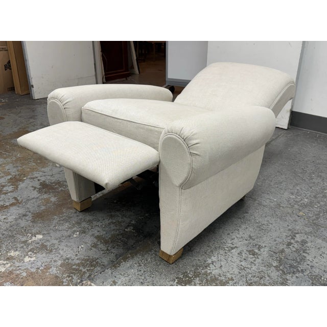 Restoration Hardware 1920's Parisian Club Recliner For Sale - Image 9 of 12