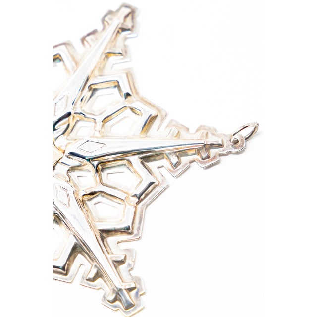 Gorham 1983 Gorham Sterling Snowflake Ornament For Sale - Image 4 of 11