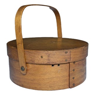 Round Shaker Pantry Antique Box, For Sale