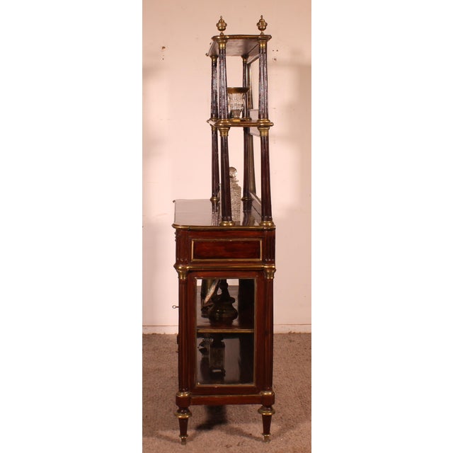 Louis XVI Display Cabinet in Mahogany For Sale - Image 10 of 15