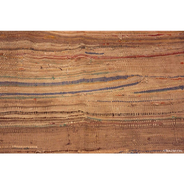 Nazmiyal Collection Rust Earth Tones Vintage Moroccan Kilim Rug For Sale - Image 4 of 7