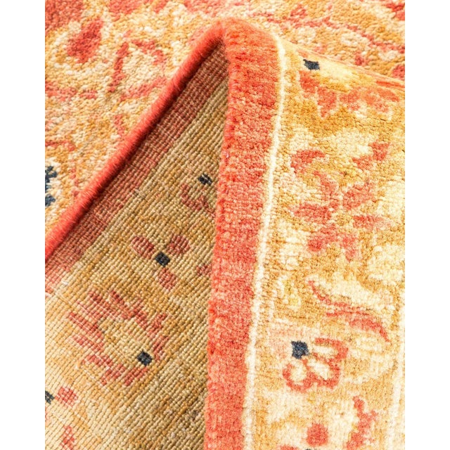 Vintage Moroccan Hand Knotted Wool Area Rug, Orange - 8'2" X 9'9" For Sale In New York - Image 6 of 9