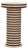 Wood Lyra Natural Striped Cotton Jute Contract-Grade Side Table For Sale - Image 7 of 7
