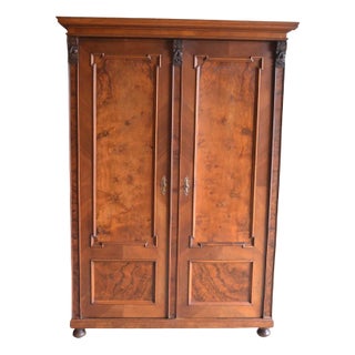 19th Century German Walnut Cupboard, 1890s For Sale