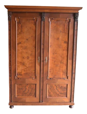 19th Century German Walnut Cupboard, 1890s