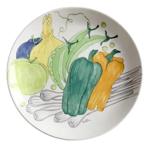 Mid-Century Italian Ernestine Salerno Vegetable Plate
