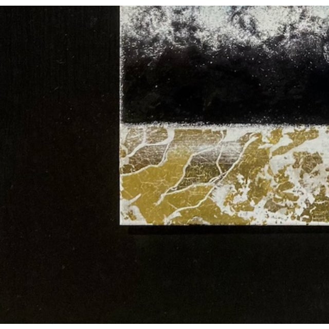 "Black Moon" Contemporary Abstract Painting, Framed For Sale In New York - Image 6 of 11