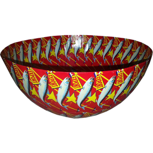 Round Bowl Red Lucky Star