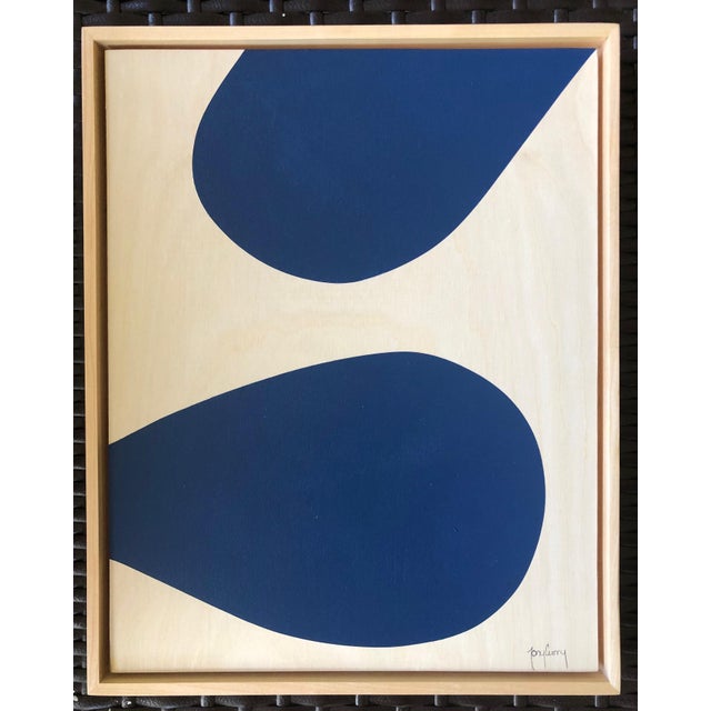 Unique Blue Original Modern Painting by Tony Curry For Sale - Image 4 of 4