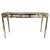 1970s Mid Century Modern Willy Rizzo Style Chrome and Glass Console Table, 1970's For Sale - Image 5 of 7