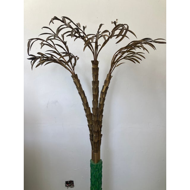 Art Deco Jansen Gilt Bronze Palm Trees Life Size a Pair For Sale - Image 3 of 15