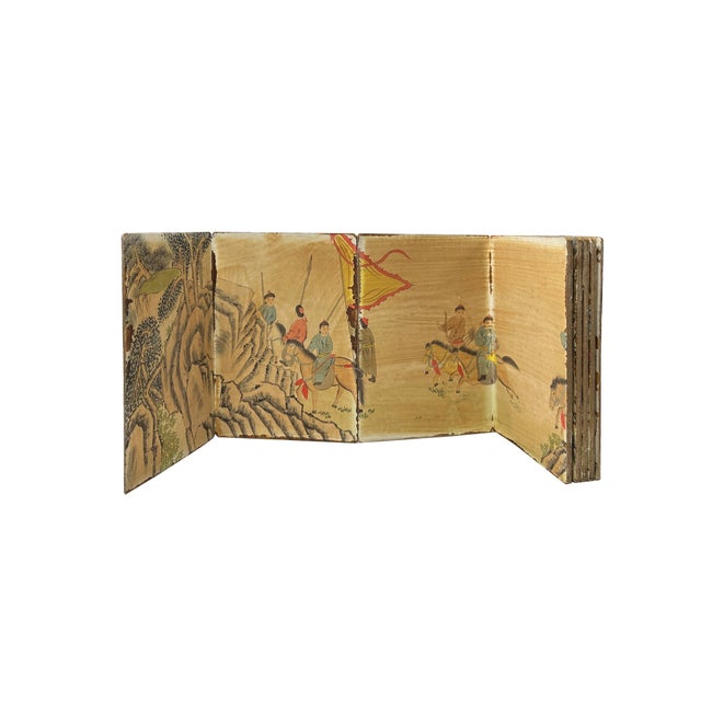 Vintage Chinese Ancient Story Graphic Album Book Display Art Jk302s For Sale - Image 4 of 7