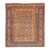 Antique Zabihi Collection Caucasian Shirvan Mustard Field Square Late 19th Century Rug - 3'9" x 4'3" For Sale