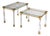 Coffee Tables in Acrylic Glass and Brass, Italy, Late 20th Century, Set of 2 For Sale
