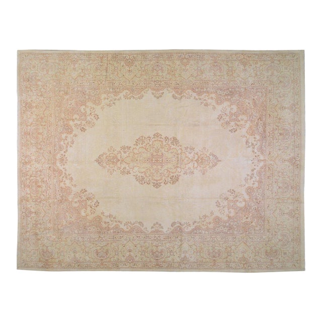 Vintage Turkish Anatolian Hand Knotted Wool Rug, 11'8x15'5 For Sale