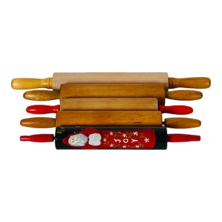 5 Vintage Maple Rolling Pins Kitchen Utensils For Sale