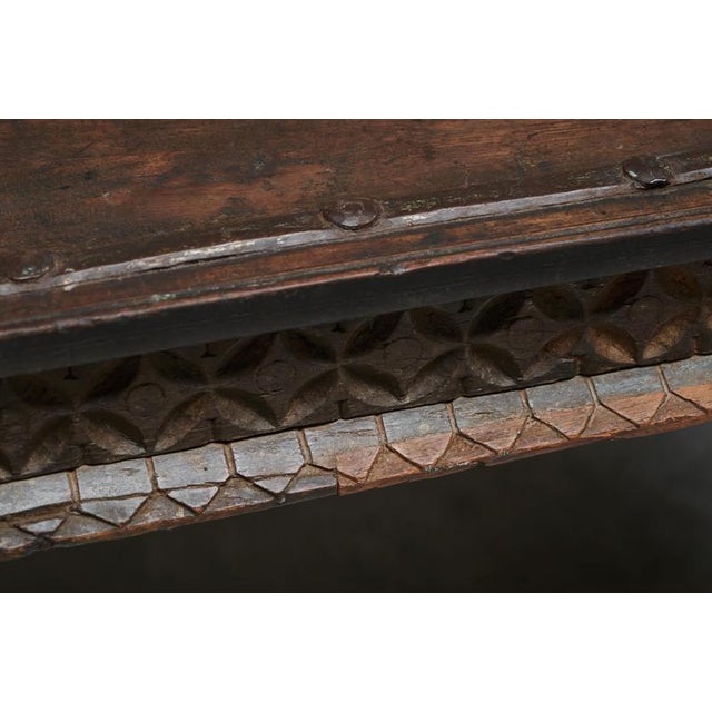 Brown Rajasthan Courtyard Door Dining Table, 1890s For Sale - Image 8 of 18