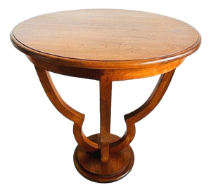 Antique Art Deco Modernist Side Table or Coffee Table in Walnut, 1930s