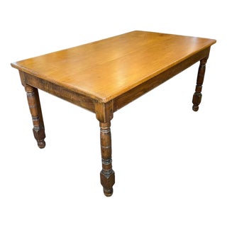 1950's Stickley French Farmhouse Pine Dining Table For Sale