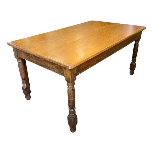 1950's Stickley French Farmhouse Pine Dining Table For Sale
