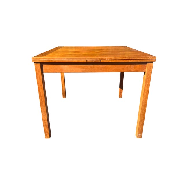 Mid-Century Modern Modern Danish Teak Extendable Dining Table With Hidden Leaves For Sale - Image 3 of 11