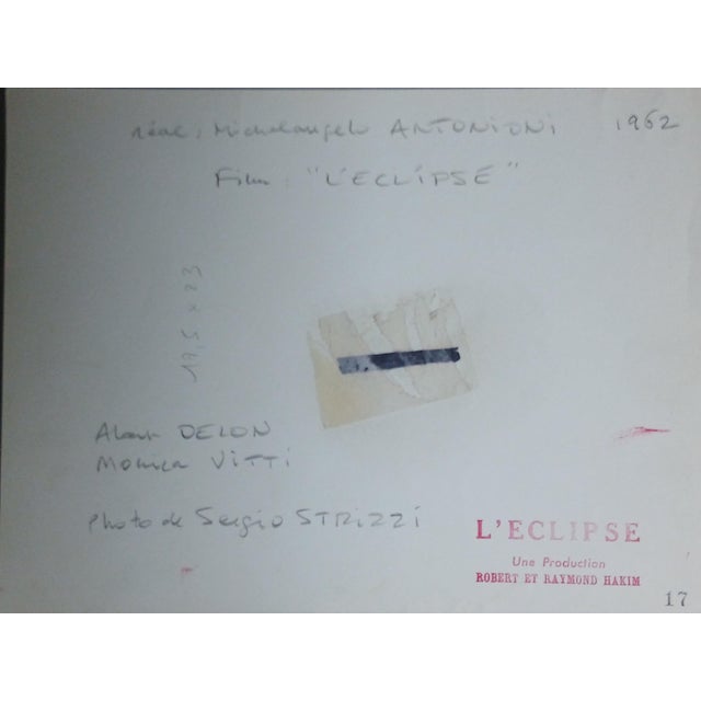 Sergio Strizzi, Alain Delon & Monica Vitti L'éclipse, 1962, Photographic Paper For Sale - Image 3 of 4