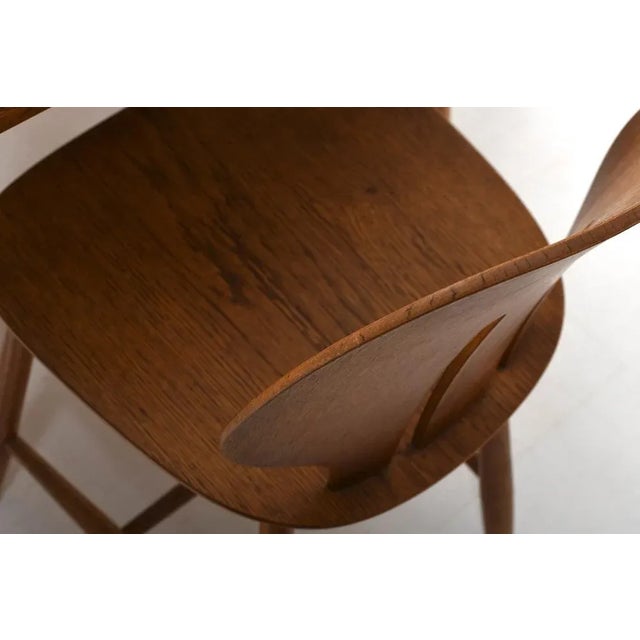 Dining Table & Chairs by Ejvind A. Johansson & Poul Volther for FDB Møbler, 1960s, Set of 7 For Sale - Image 9 of 13