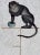 Tole Monkey with Chinese Export Bowl Towel Rack For Sale In Greensboro - Image 6 of 12