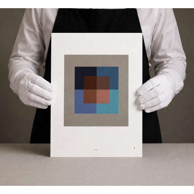 Artist: Josef Albers Country: Germany-USA Title: Plate XVII-2 Paper Size: 13.50 x 10.50 inches on Munken Print Cream...