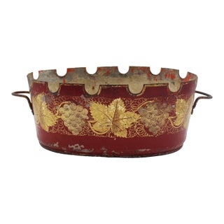 Circa 1810-1820 French Empire Tole Monteith For Sale