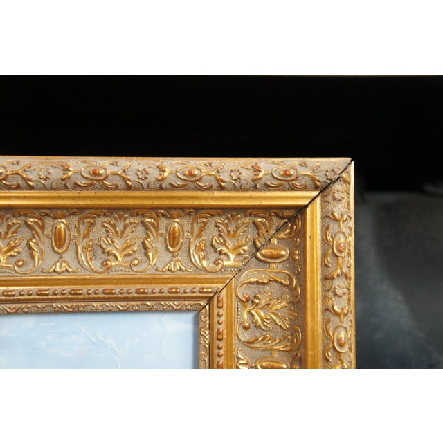 P. Paul Mediterranean Impressionist Seascape Oil Painting Oceanside Villa 44" For Sale - Image 4 of 10