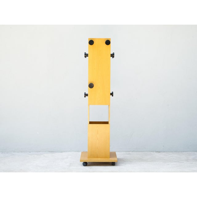 Khaki Coat Hanger with Wheels from Saima Pavia Company, Italy, 1970s For Sale - Image 8 of 9