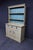 19th Century Welsh Painted Pine Cupboard Hutch With Plate Rack For Sale - Image 4 of 16