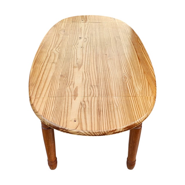 Oval Pine Extendable Dining Table, 1970s For Sale - Image 8 of 18