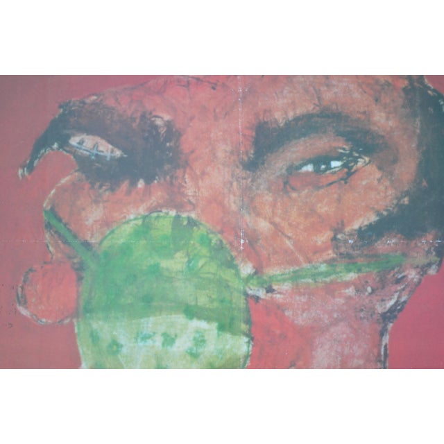 2002 Sabhan Adam Signed & Inscribed Zara Gallery Amman Exhibition Poster For Sale - Image 6 of 8