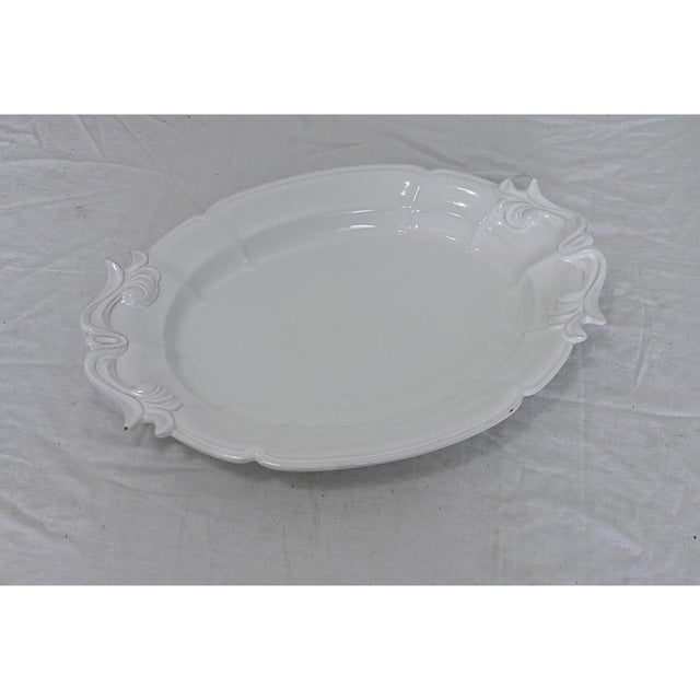 French Vintage Lallier à Moustiers Faïence Tureen & Underplate For Sale - Image 4 of 10