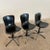 Black 1960s Mid-Century Modern Fiberglass Counter Stools by Cosco - Set of 3 For Sale - Image 8 of 10