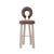 Textile Mary Bar Chair with Upholstered Legs by Ottiu For Sale - Image 7 of 8