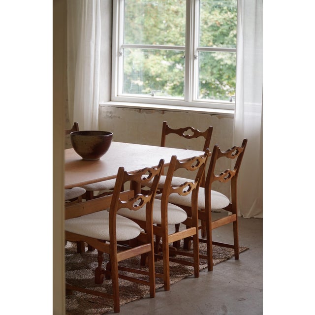 Mid-Century Modern Dining Room Table in Oak & Teak by Ditte & Adrian Heath, 1960s For Sale - Image 11 of 15