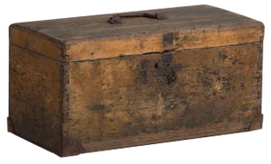 Small Antique Metal Frame Chest, 1900