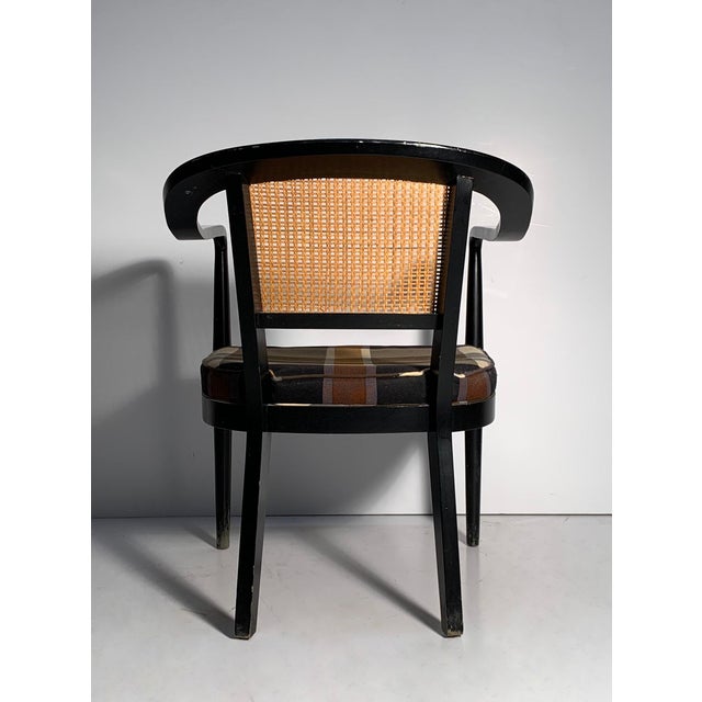 Mid 20th Century Elegant Pair of Vintage Cane Back Armchairs For Sale - Image 5 of 7