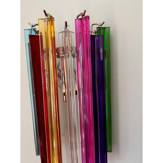 Bold Colorful Murano Glass Wall Lamps, Set of 3 For Sale - Image 5 of 9