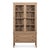 Neoclassical Regency Style Glazed Vitrine in Limed Pine with Oval Fretwork For Sale - Image 3 of 11