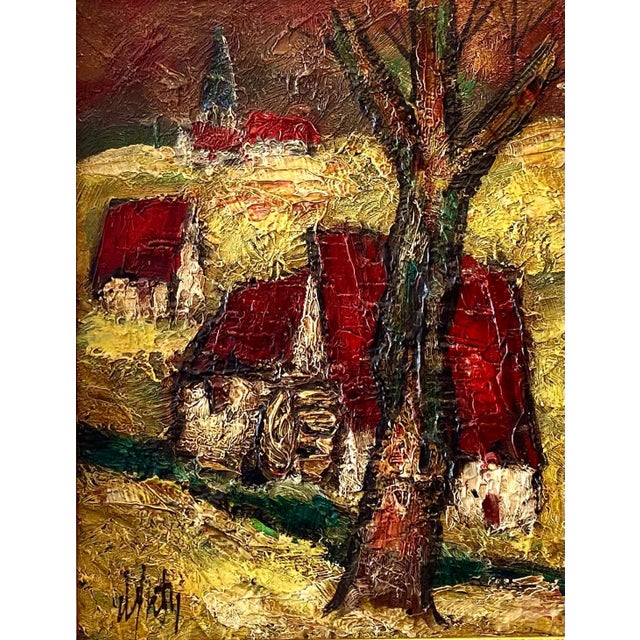 Framed 21 X 18 canvas 13 X 10 Henri Maurice D'Anty, listed French artist,Henry d'Anty 1910-1998 Born 1910 in Belleville...