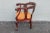 Brown 1940s Vintage Empire Style Carved Side Chair For Sale - Image 8 of 12