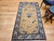 Vintage Chinese Art Deco Rug, Hand-Knotted Wool, Tan & Blue, 1900s, 4' x 7' For Sale - Image 13 of 14