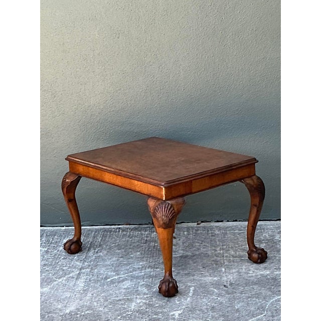 Vintage Chippendale Clam Shell Small Coffee Table For Sale In West Palm - Image 6 of 12