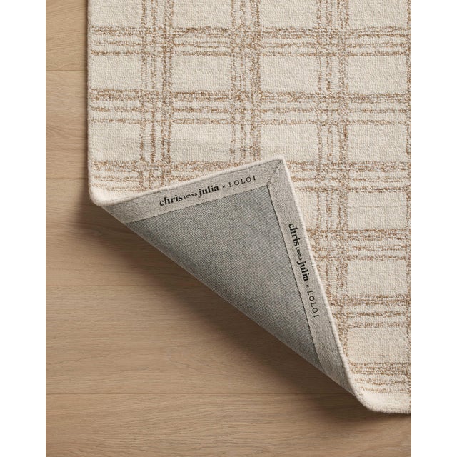 Chris Loves Julia x Loloi Polly Cream / Sand 5'-0" x 7'-6" Area Rug For Sale In Dallas - Image 6 of 7