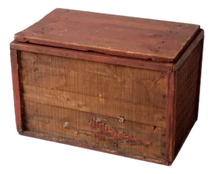 Vintage Rustic Wooden Storage Box