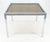 Flip Top 40" Square Crome Base Smoked Glass Top Dining Table 84" Extended Clean! For Sale - Image 11 of 18